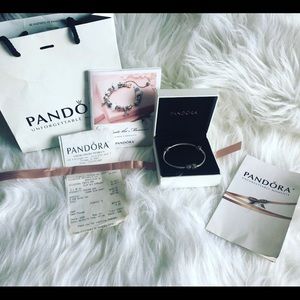 Pandora bracelet and charm (Never worn!)